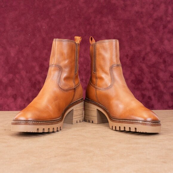 Pikolinos Women Valladolid Brown Leather Zip Chunky Heel boots 8.5US EUR39 - Picture 2 of 8